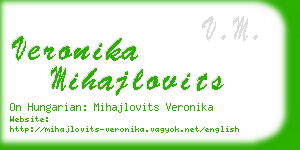 veronika mihajlovits business card